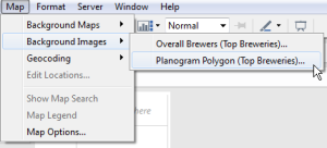 background image menu