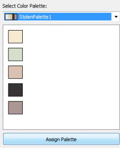 assigning a palette