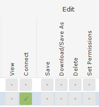 datasource credentials for connect