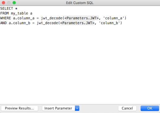 Custom SQL function in WHERE clause