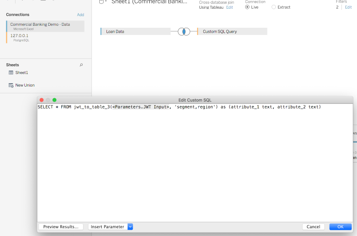 RLS Function Custom SQL